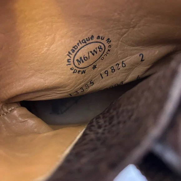 John Fluevog Brown Leather Ankle Boots with Zipper Expand Sides 8 - Picture 10 of 10